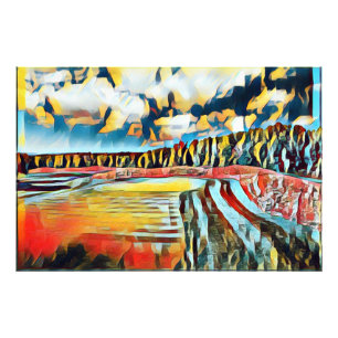 Abstract Serene landscape Photo Print