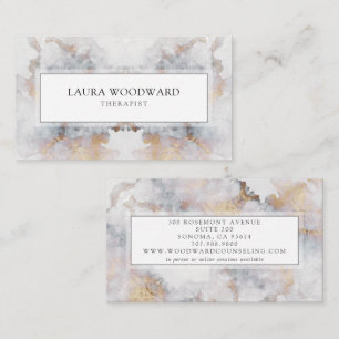 Abstract Serene Therapist Business Card