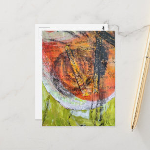 abstract severe dizziness collage postcard