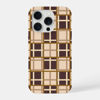 Abstract Shades of Brown iPhone 15 Pro Case