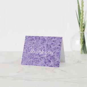 Abstract Shades of Purple Thank you Cards