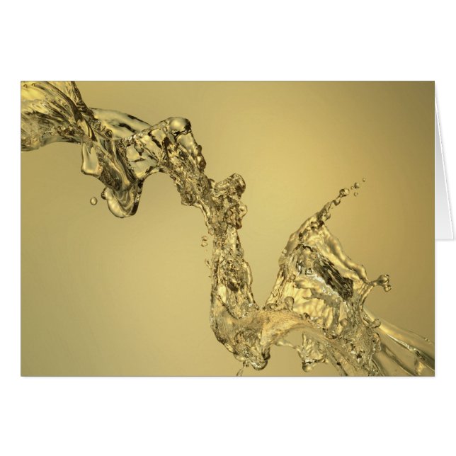 Abstract Shape Formed by Splashing Water (Front Horizontal)