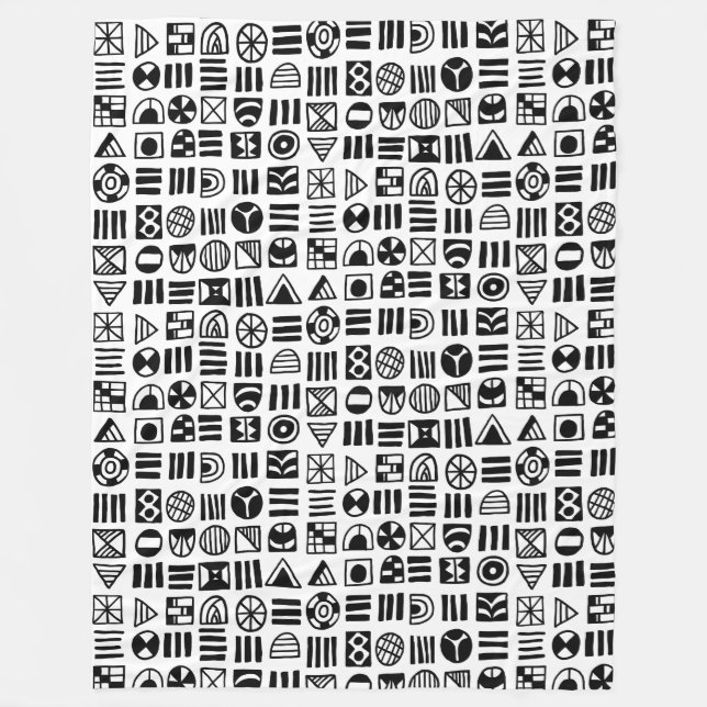 Abstract Shapes 060617 Pattern Fleece Blanket (Front)