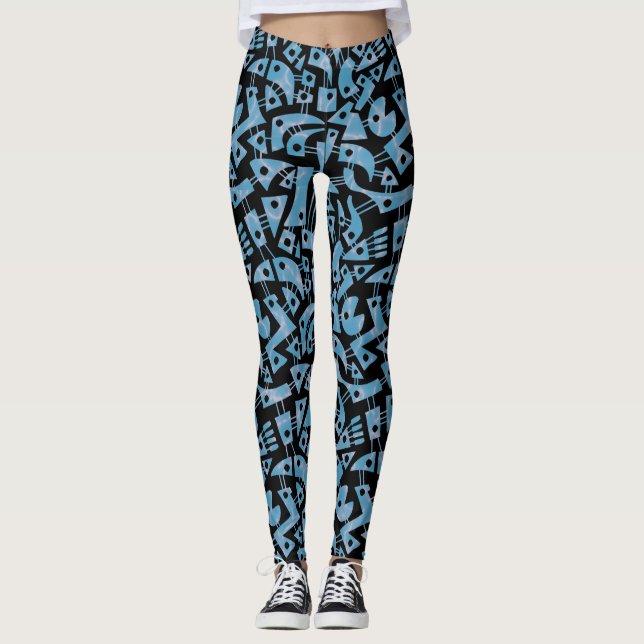 Abstract Shapes 180318 - Swimming Pool Leggings (Front)