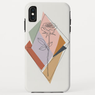 Abstract Shapes and Rose Line Art Phone Case – Cus