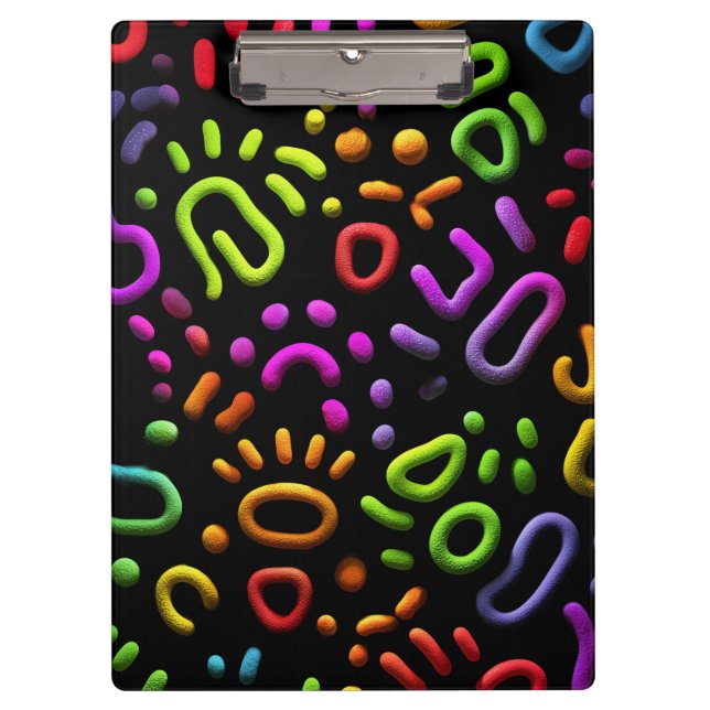 Abstract Shapes Art Clipboard (Front)