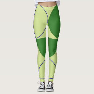 abstract shapes art leggings