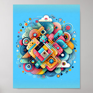 Abstract Shapes Art Poster