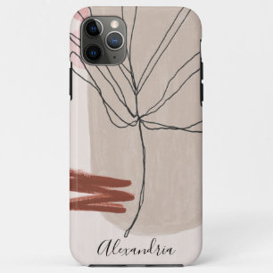 Abstract Shapes Botanical Leaf Case-Mate iPhone Case