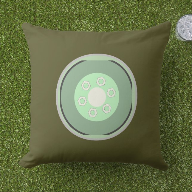Abstract Shapes Cushion (Grass)