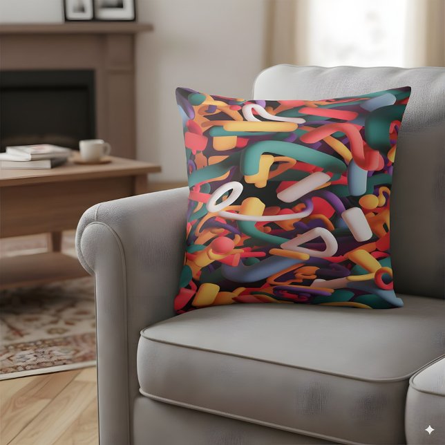 Abstract shapes cushion (Creator Uploaded)