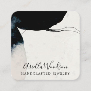 Abstract Shapes Jewellery Designer Chic Square Bus Business Card