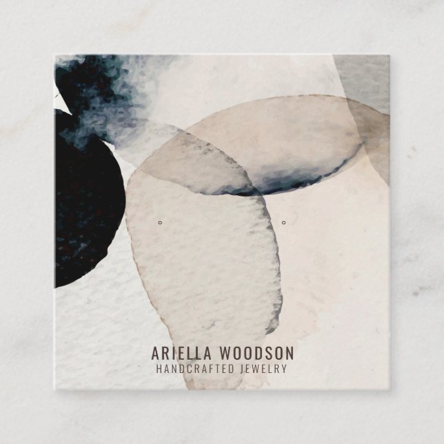 Abstract Shapes Jewellery Display Cards (Front)