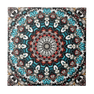 Abstract Shapes Mandala Tile