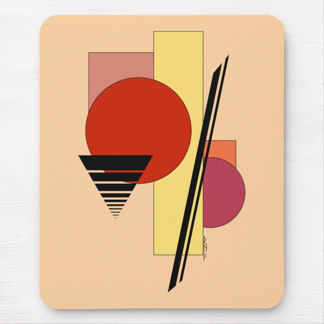 Abstract Shapes Mouse Pad (Front)