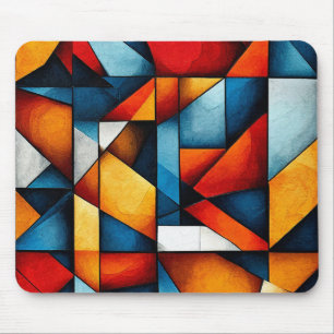 Abstract shapes mouse pad