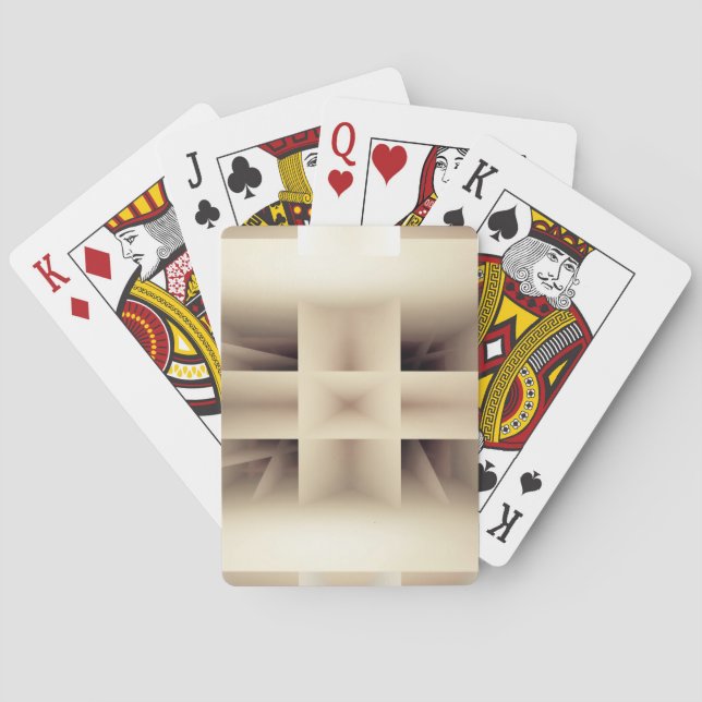 Abstract shapes pattern playing cards (Back)