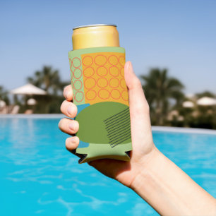 Abstract Shapes  Seltzer Can Cooler