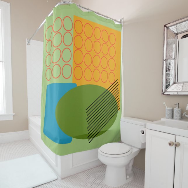 Abstract Shapes  Shower Curtain (In Situ)