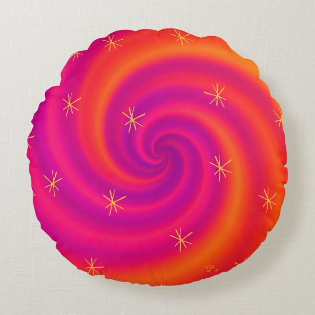 Abstract Shapes Throw Pillow  (Front)