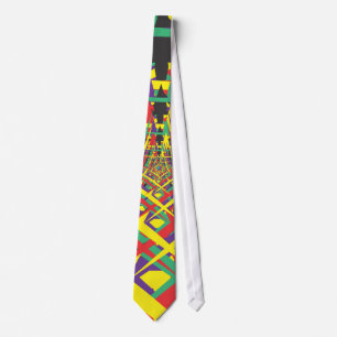 Abstract shapes tie