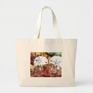 Abstract Shells Large Tote Bag