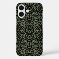 Abstract Shimmer Tubing With Green And Gold Colors