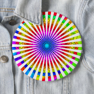 Abstract Shining light 6 Cm Round Badge