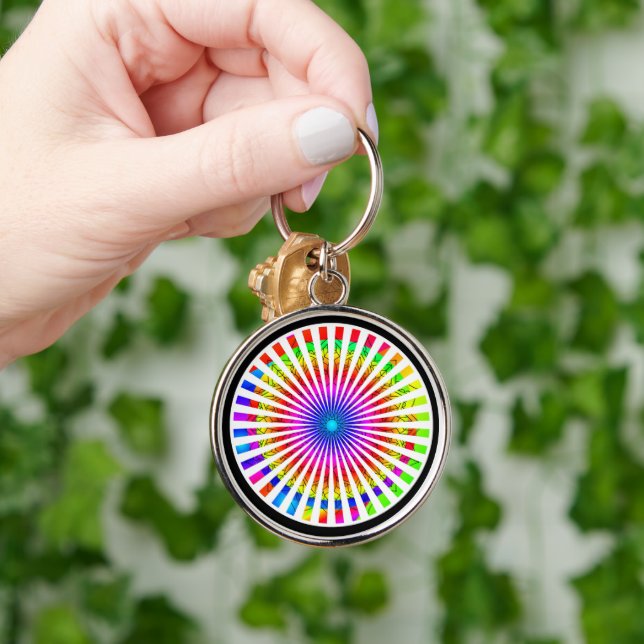 Abstract Shining light Key Ring (Hand)