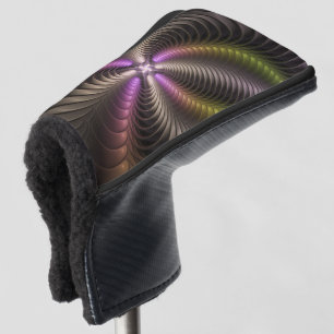 Abstract Shiny Trippy Colourful 3D Fractal Art Golf Head Cover