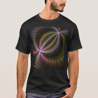 Abstract Shiny Trippy Colourful 3D Fractal Art