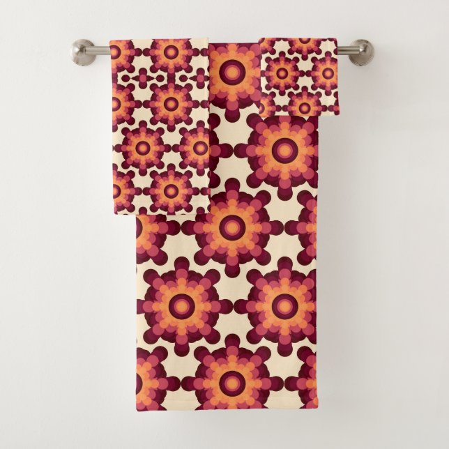Abstract Shower Curtain Bath Towel Set (Insitu)