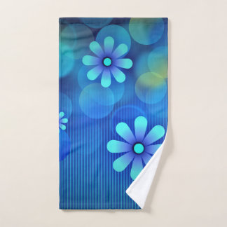abstract shower curtain hand towel
