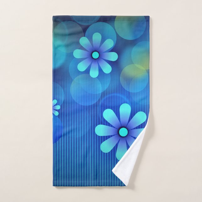 abstract shower curtain hand towel (Hand Towel)