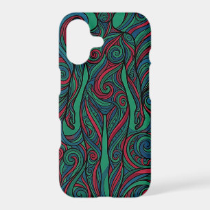 Abstract Silhouette Jewel Tone Line iPhone Cases