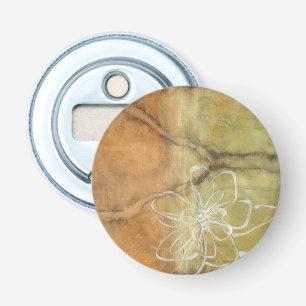 Abstract Silhouette Painting on Tan Background Bottle Opener