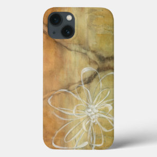 Abstract Silhouette Painting on Tan Background iPhone 13 Case