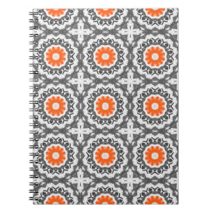abstract silver, light grey and dark slate grey se notebook