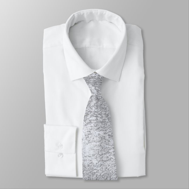 Abstract silver paper tie (Tied)