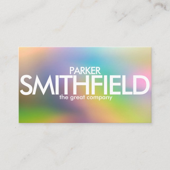 Abstract Simple Colour Design Business Card (Front)
