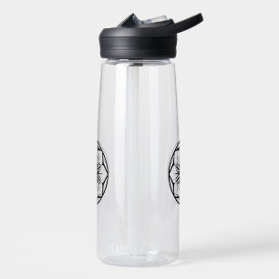 abstract simple flower water bottle