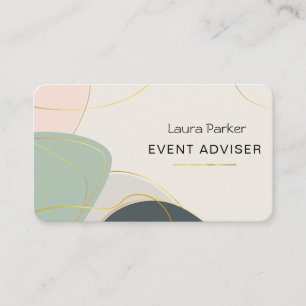 Abstract Simple Modern Subtle Minimal Business Card