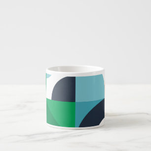 Abstract simple shapes and shapes espresso cup