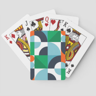Abstract simple shapes and shapes playing cards