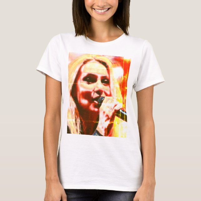 Abstract Singer Music Lover  T-Shirt (Front)