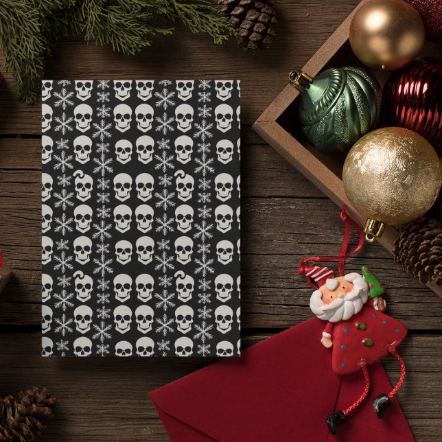 Abstract Skeleton Snowflake Design Wrapping Paper Sheet (Creator Uploaded)