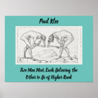 Abstract Sketch Paul Klee Two Men Meet