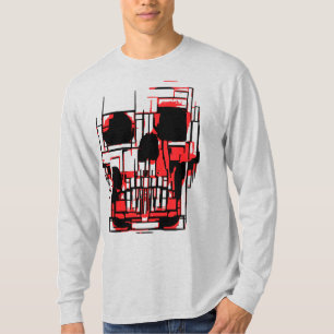 Abstract Skull in Vibrant Colours T-Shirt
