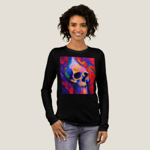 Abstract Skull Painting Wall Art Print Tri-Blend Shirt