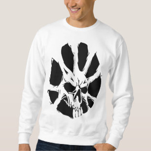 Abstract Skull Roots: Dark Art Sweatshirt